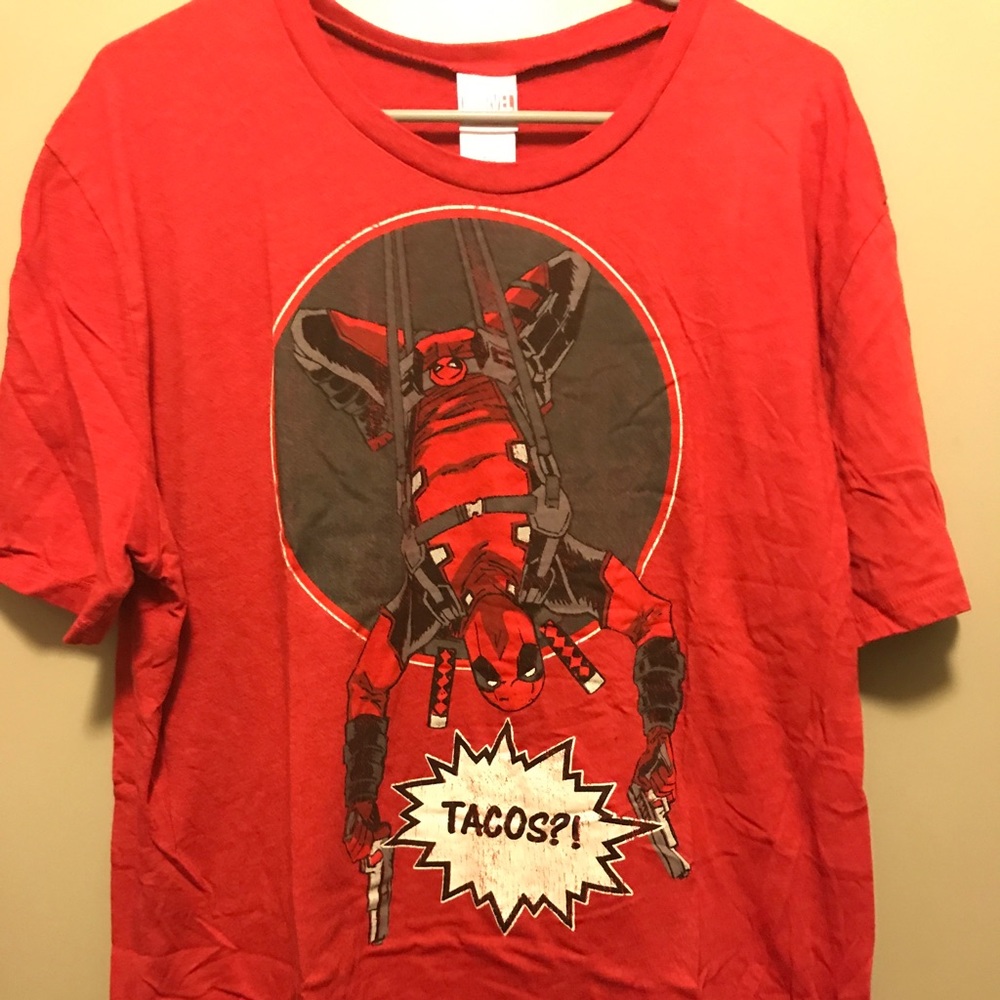 Deadpool Tacos ? Marvel Shirt Men’s XL